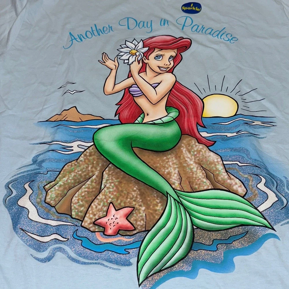 Vintage Disney store Ariel one size tshirt NWT - Picture 2 of 4